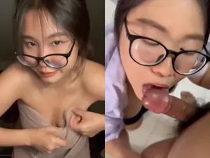 Nữ học sinh mút cục thịt đá trứng cút điêu luyện